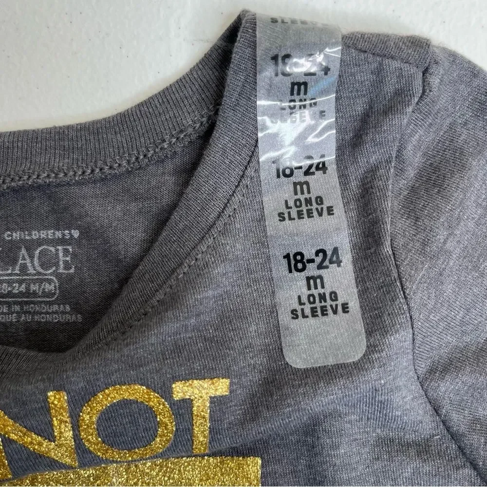 NWT The Childrens Place I'm Not Bossy I'm The Queen Long Sleeve T Shirt 18-24